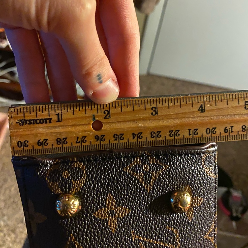 Louis Vuitton Black and Brown Monogram Satchel - Picture 7 of 8